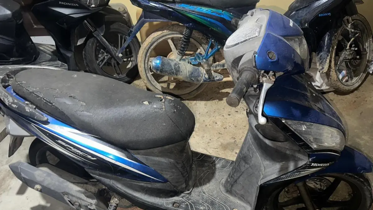 BERHASIL DITEMUKAN – Sepeda motor milik warga Sekayam yang sempat tidak kembali setelah dipinjam pelaku. Kendaraan tersebut kini diamankan sebagai barang bukti dalam proses penyidikan. (IST)