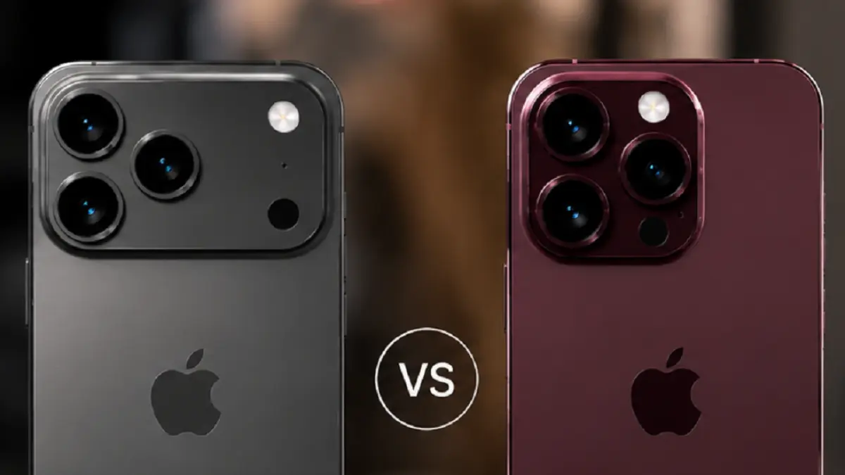 Bocoran render iPhone 18 Pro Max memperlihatkan pilihan warna baru Dark Cherry yang diprediksi menjadi daya tarik utama. (Ilustrasi AI)