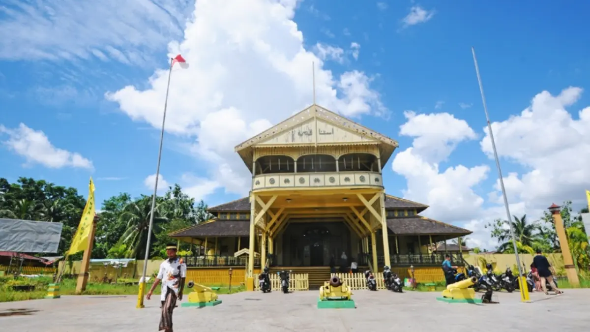 Bangunan Keraton Kesultanan Al-Qadriyah menyimpan sejarah Panjang Kota Pontianak. (HARYADI/PONTIANAKPOST)