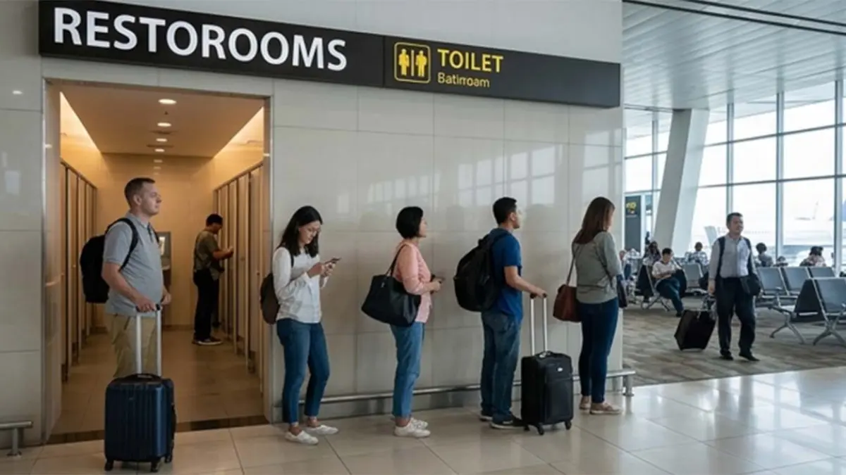 Ilustrasi toilet umum (AI)
