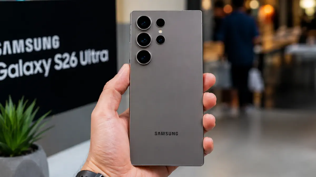 Pengguna memanfaatkan kamera Galaxy S26 Ultra untuk memindai dokumen dan kebutuhan produktivitas kerja.(Dok. Samsung)