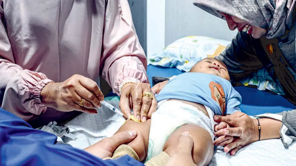 Imunisasi anak (DOK JAWAPOS)