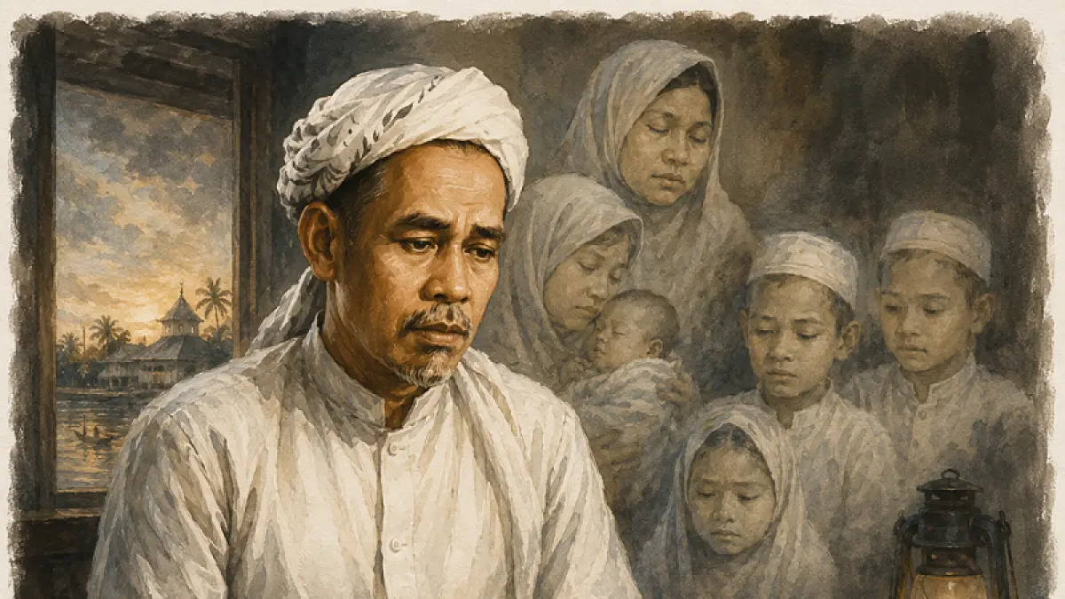Ilustrasi H.Ismail Mundu yang mendapat ujian kehilangan keluarganya 