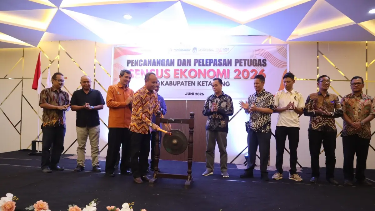 SENSUS: Sekda Ketapang, Repalianto, meluncurkan pencanangan Sensus Ekonomi (SE) 2026, Sabtu (13/6).(IST)