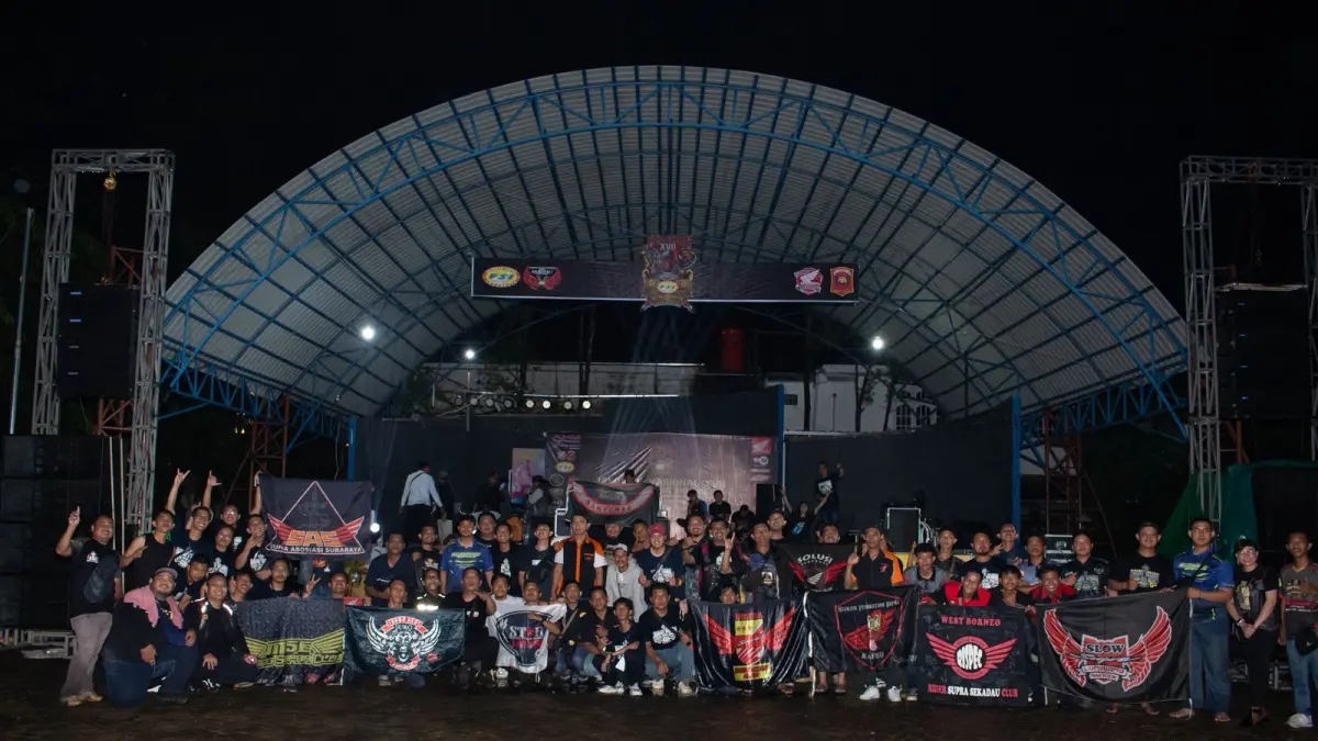 Solidaritas tanpa batas! Jamnas FSI XVII di Pontianak jadi ajang mempererat persaudaraan bikers Honda Supra se-Nusantara.