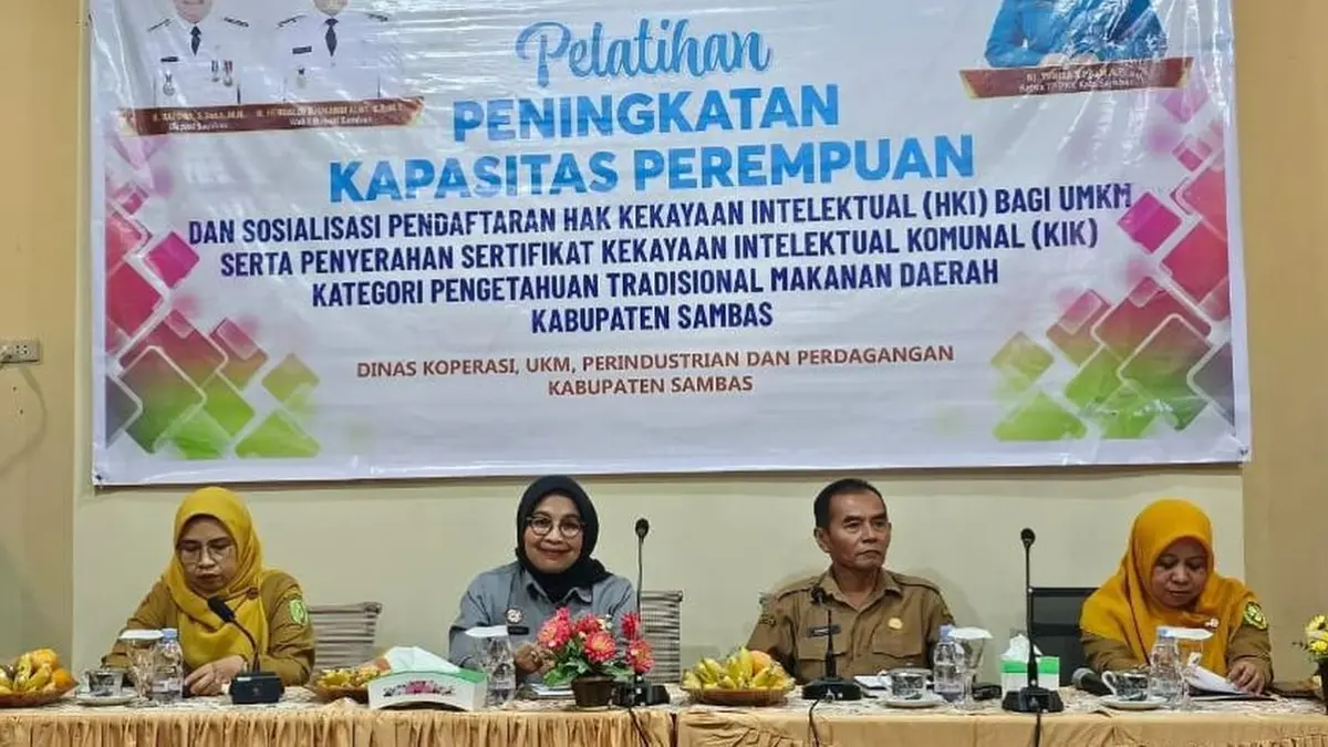 Kantor Wilayah Kementerian Hukum Kalimantan Barat menggelar pendampingan pendaftaran merek serta Perseroan Perorangan di Kabupaten Sambas pada Senin (15/6). (DOK KANWIL KEMENKUM KALBAR)
