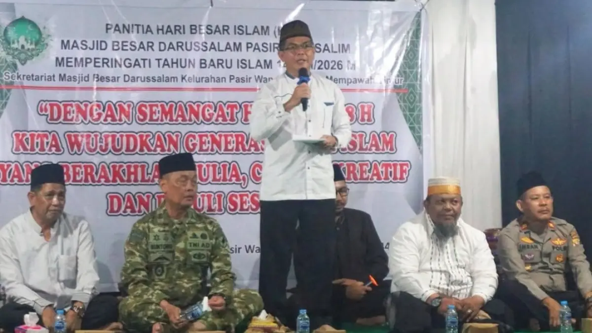 Sekda Abdul Malik saat membuka kegiatan lomba dalam rangka peringatan Tahun Baru Islam 1448 H.