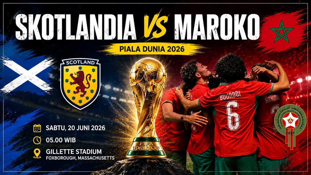Maroko dan Skotlandia sama-sama memburu kemenangan penting untuk mendekatkan diri ke babak gugur Piala Dunia 2026. (IG achrafhakimi/Diolah AI)