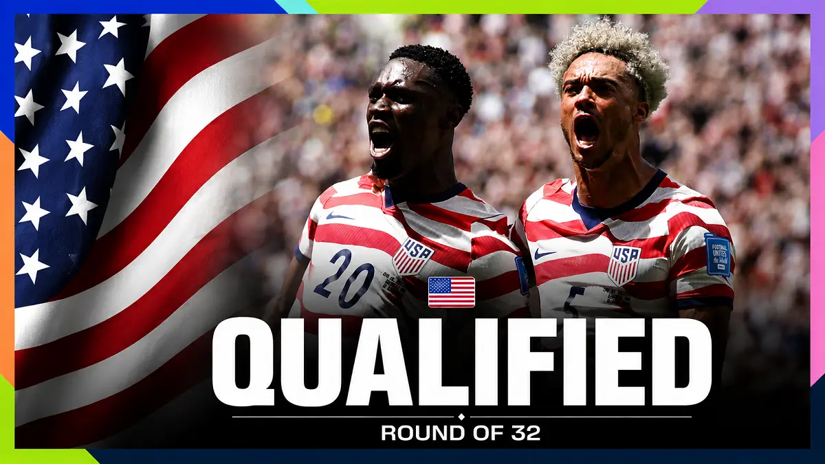 Amerika Serikat mengalahkan Australia 2-0 dan lolos ke babak 32 besar Piala Dunia 2026. (X@FIFAWorldCup)