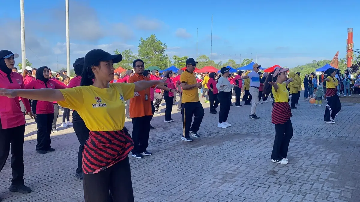 Kegiatan Samer weekend spesial Hari Bhayangkara ke-80 di Sabang merah kabupaten Sanggau (20/6). (ISTIMEWA)