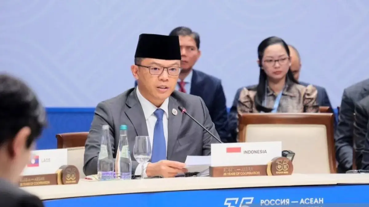 Menteri Luar Negeri RI Sugiono menghadiri KTT ASEAN-Rusia di Kazan, Rusia, Kamis (18/6/2026). (ANTARA)