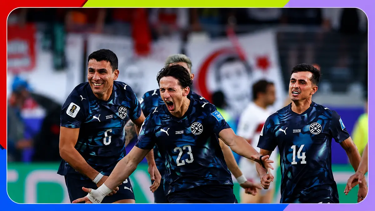 Meski kehilangan Almiron sejak akhir babak pertama, Paraguay mampu mempertahankan keunggulan 1-0 atas Turkhingga laga usai. (X@FIFAWorldCup)