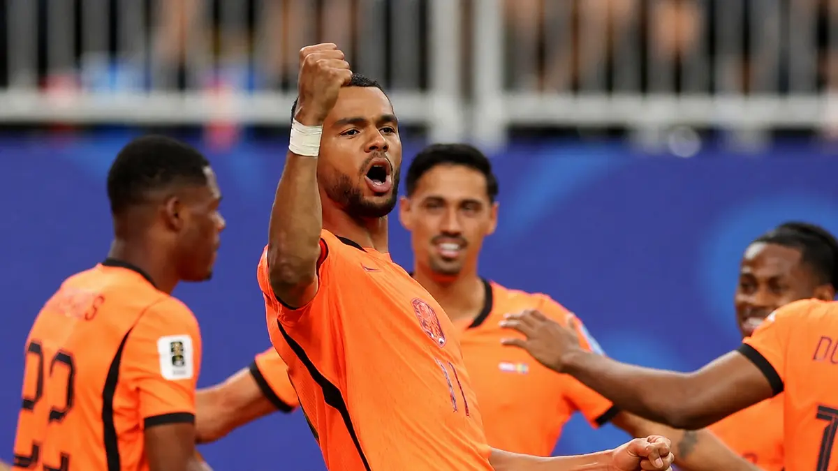 Cody Gakpo tampil gemilang dan membawa Belanda menang telak 5-1 atas Swedia di Houston Stadium. (X@FIFAWorldCup)