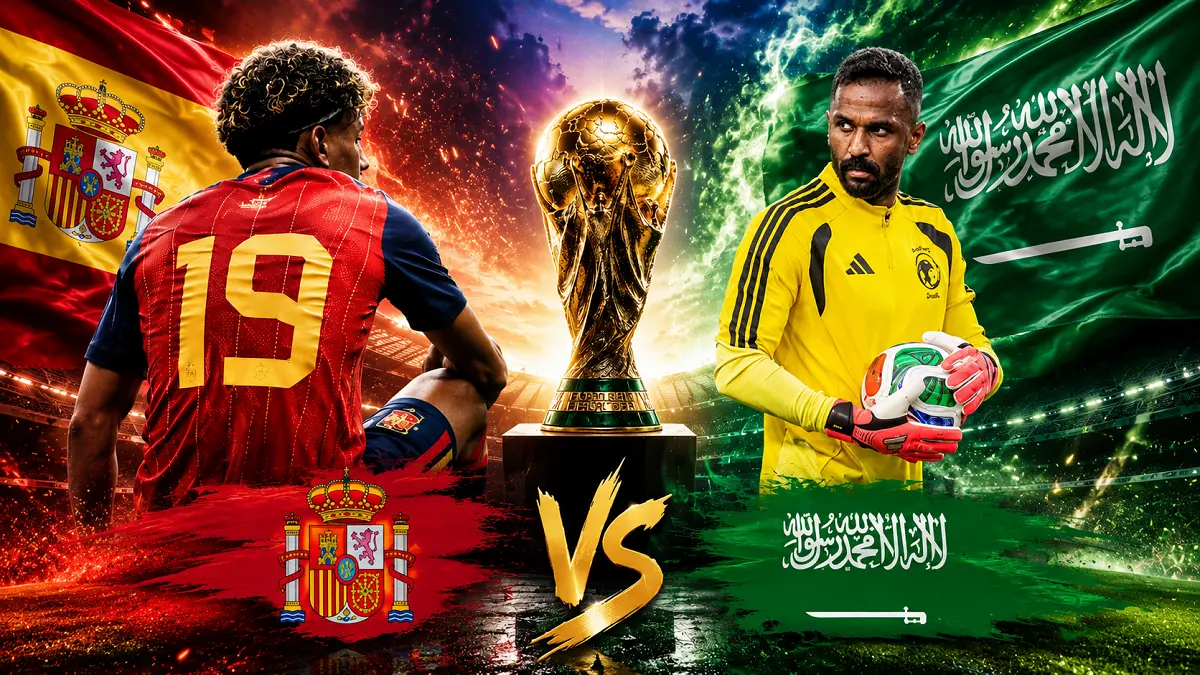 Spanyol wajib menang atas Arab Saudi demi menjaga peluang juara Grup H Piala Dunia dan memulihkan kepercayaan diri. (Instagram, Diolah AI)