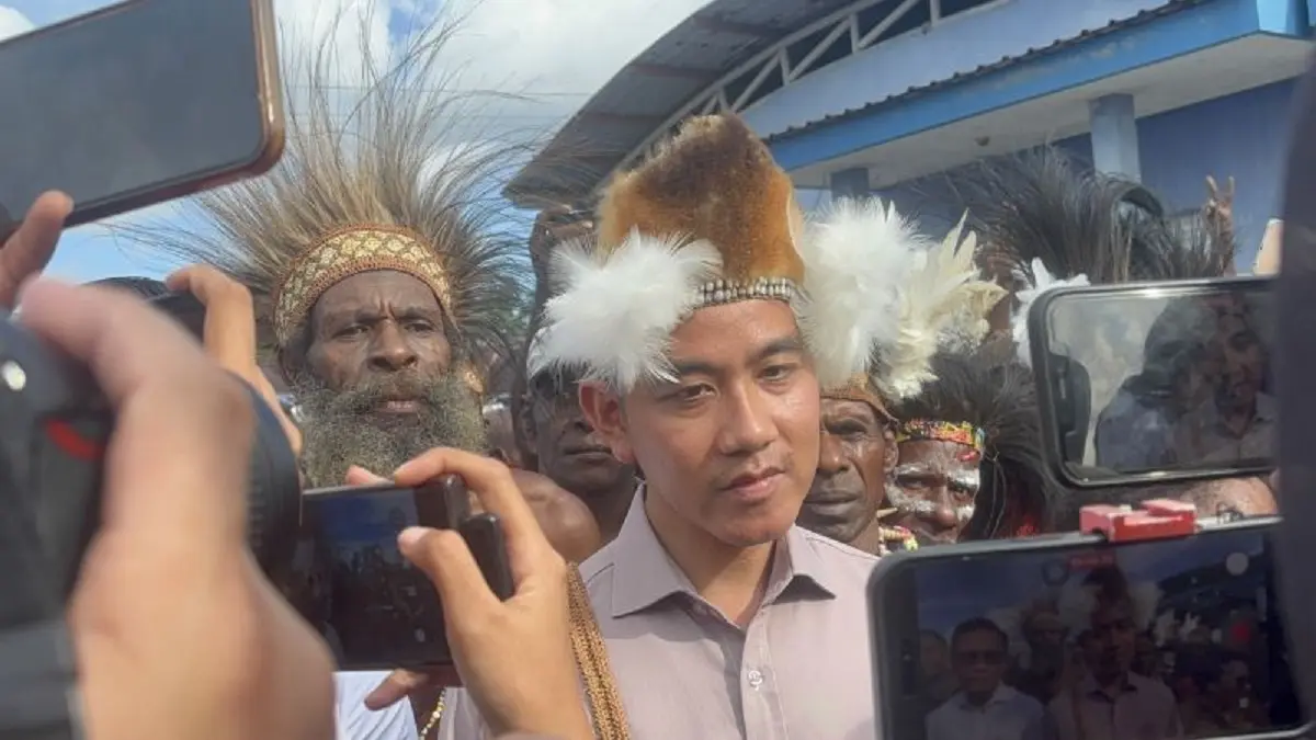 Wapres Gibran Rakabuming Raka dalam kunjungan ke Kabupaten Asmat, Papua Selatan, Minggu (21/6/2026). (ANTARA)