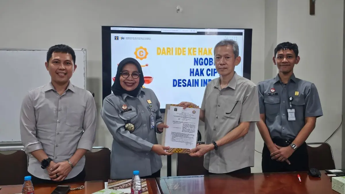Kantor Wilayah Kementerian Hukum Kalimantan Barat bersama Direktorat Jenderal Kekayaan Intelektual (DJKI) menggelar Bimbingan Teknis di niversitas Widya Dharma Pontianak pada Selasa (23/6). (DOK KANWIL KEMENKUM KALBAR)