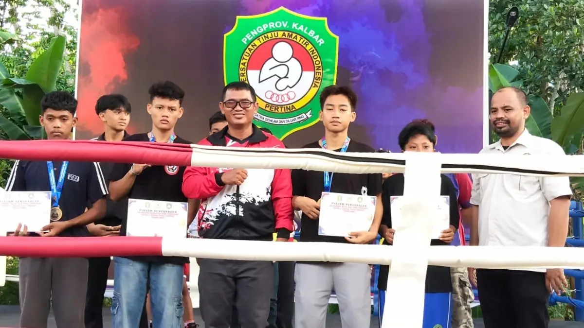 PERTINA : Kontingen Persatuan Tinju Amatir Indonesia (Pertina) Kabupaten Kayong Utara. (IST)