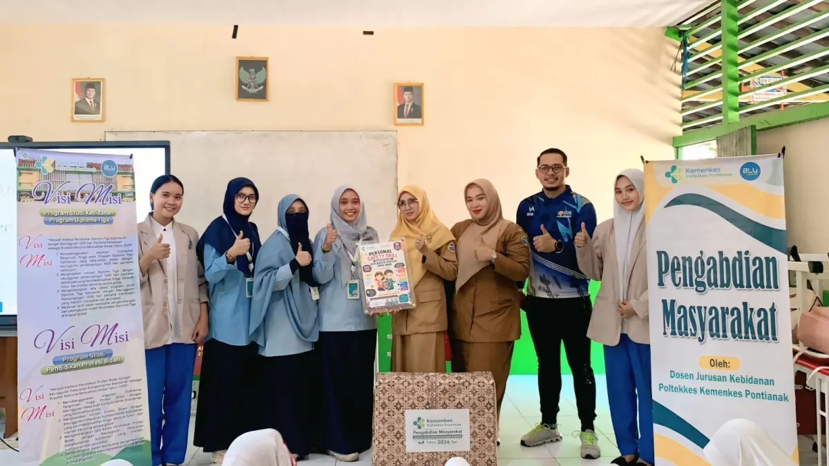 Tim Pengabdian kepada Masyarakat Jurusan Kebidanan Poltekkes Kemenkes Pontianak melaksanakan kegiatan edukasi Personal Safety Skill kepada siswa SD Negeri 71 Pontianak Barat. (ISTIMEWA)