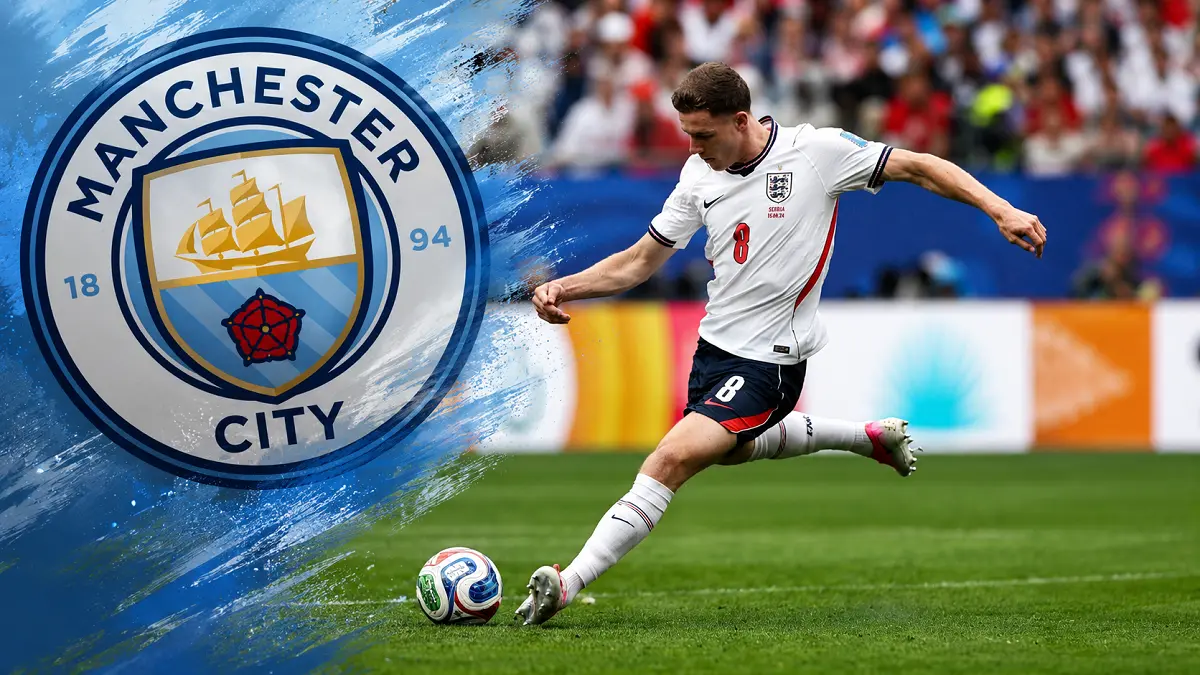 Elliot Anderson segera menjalani tes medis setelah Manchester City mencapai kesepakatan transfer dengan Nottingham Forest. (IG@elliotandersonn/Diolah AI)
