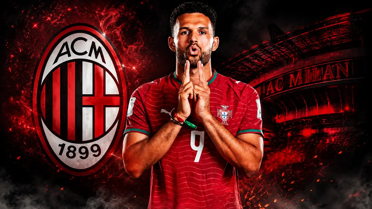 Goncalo Ramos menjadi target utama AC Milan setelah perannya di PSG mulai berkurang dalam dua musim terakhir. (IG@goncaloramos88/Diolah AI)