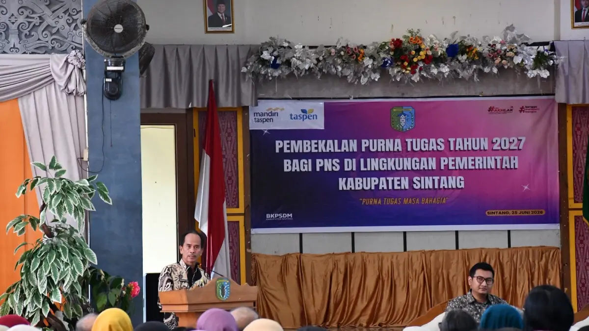 Pembekalan purna tugsd Tahun 2027 bagi PNS di lingkungan pemerintah Kabupaten Sintang.  (RISKA / PONTIANAK POST)