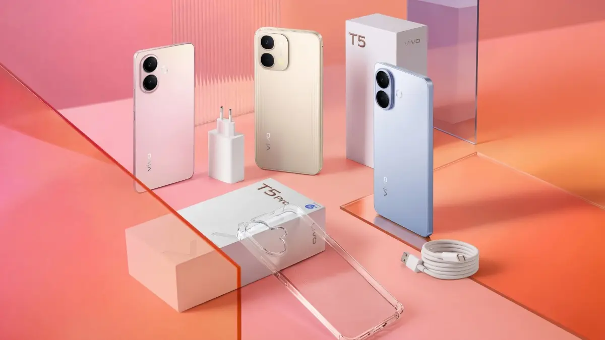 Vivo kembali menghadirkan lini Vivo T5 dan T5 Pro yang dapat menjadi pilihan HP di bawah Rp5 juta. (VIVO)