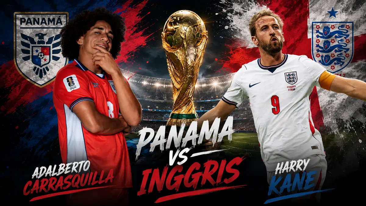 Inggris akan menghadapi Panama dalam laga penentuan juara Grup L Piala Dunia 2026. (IG/Diolah AI)