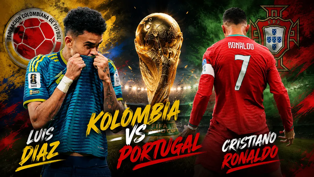 Portugal dan Kolombia berebut juara Grup K Piala Dunia 2026. (IG/Diolah AI)