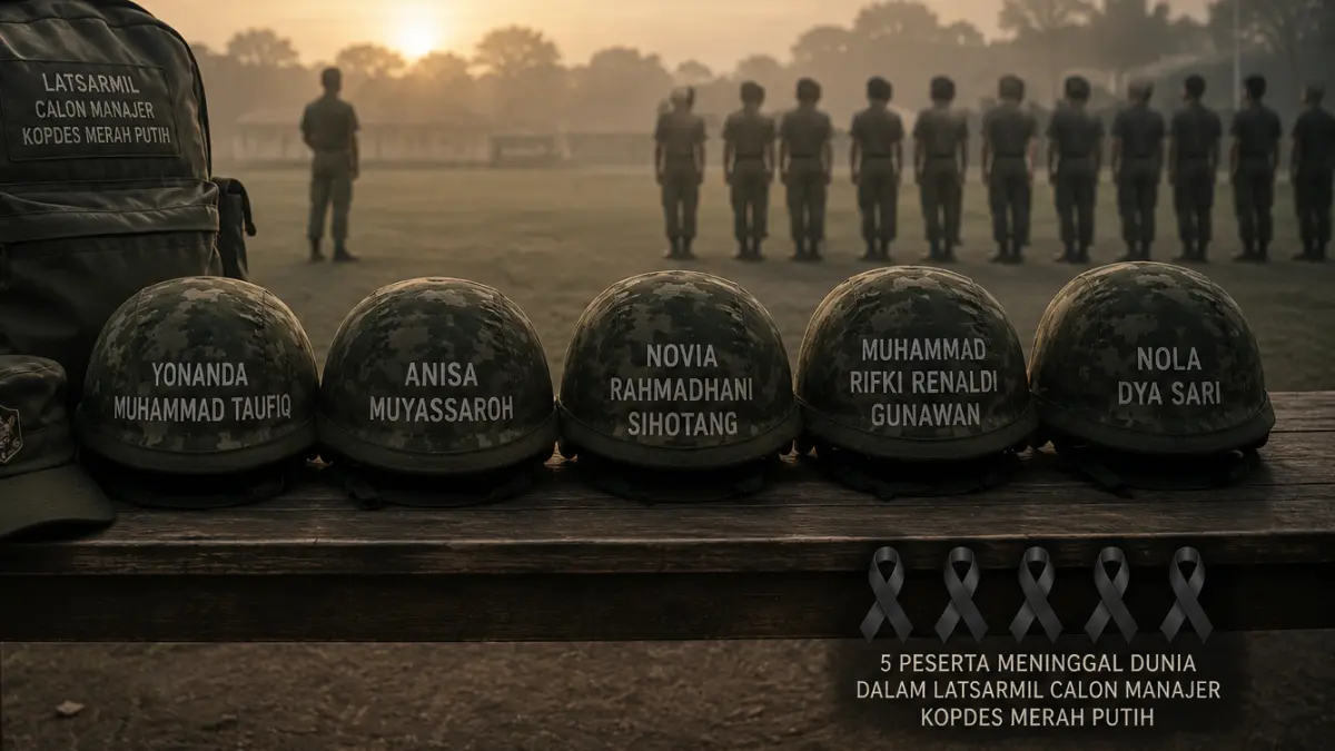 DPR RI mendesak pemerintah menghentikan sementara pelaksanaan latihan dasar militer (latsarmil) bagi calon manajer Koperasi Desa Merah Putih (KDMP) dan Kampung Nelayan Merah Putih (KNMP) menyusul meninggalnya lima peserta. Parlemen juga meminta investigasi menyeluruh untuk mengungkap penyebab kematian dan mengevaluasi sistem pelatihan demi menjamin keselamatan peserta.