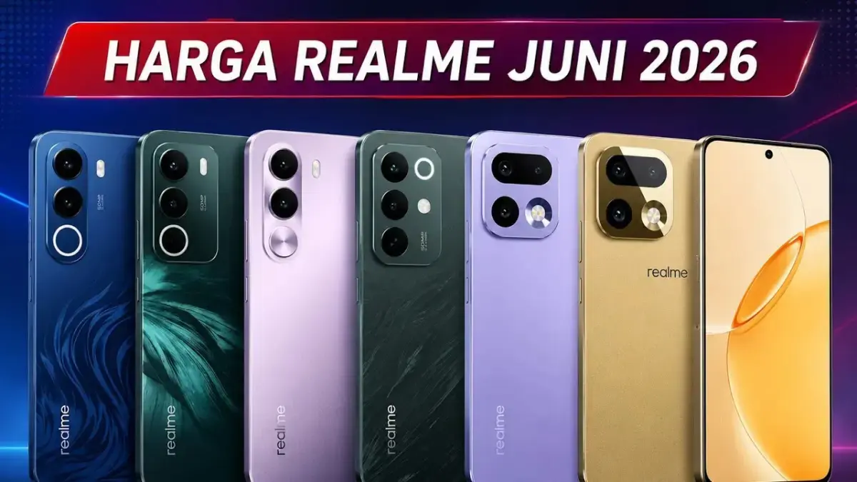 Harga HP Realme Juni 2026 terbaru mulai Rp1,6 jutaan hingga Rp8,9 juta. Simak daftar lengkap beserta spesifikasi unggulannya. (YOUTUBE)