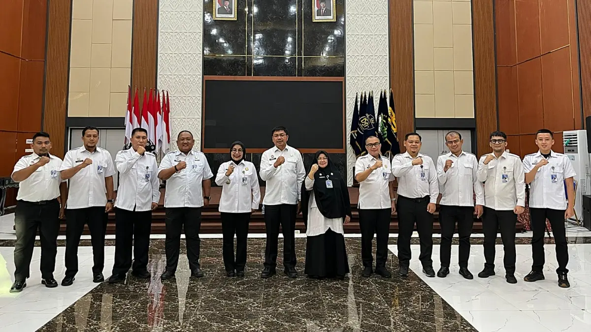 Kantor Wilayah Kementerian Hukum Kalimantan Barat menerima kunjungan monitoring Ditjen AHU dan Biro Umum Sekretariat Jenderal Kementerian Hukum pada Rabu (24/6). (DOK KANWIL KEMENKUM KALBAR)&nbsp;