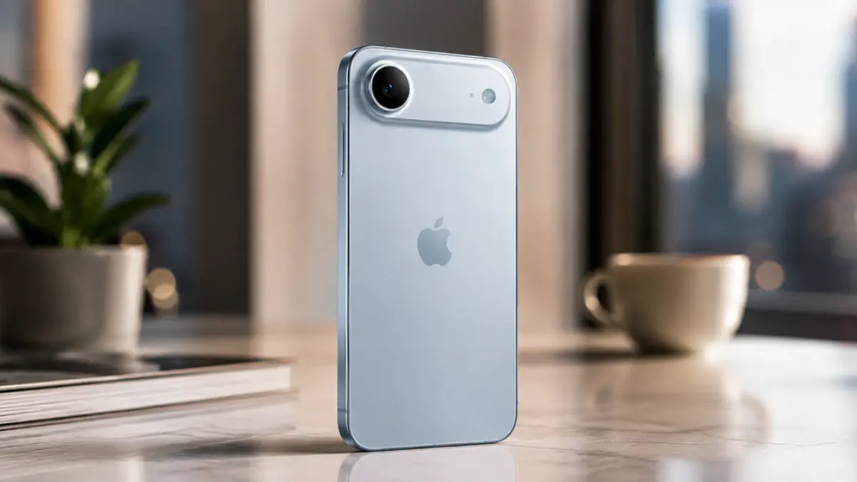 Render iPhone Air 2 yang dirumorkan hadir pada 2027.(Ilustrasi)
