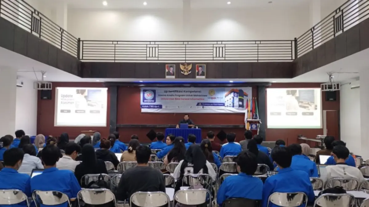 Kegiatan Gelar Expo Karya Mahasiswa dan Sertifikasi Kompetensi UBSI Kampus Pontianak beberapa waktu lalu. (ISTIMEWA)