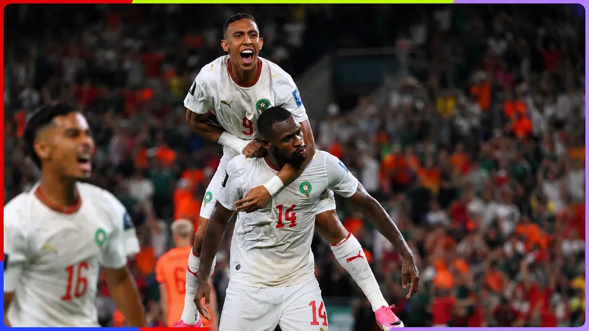 Maroko menang melawan Belanda lewat adu penalti pada babak 32 besar Piala Dunia 2026. (X@FIFAWorldCup)