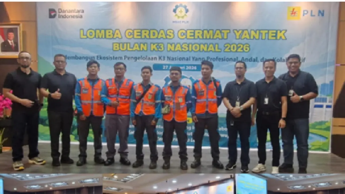 PLN Nusa Daya Up Kalimantan 1 saat Lepas Kontingen Lomba K3 Nasional Menuju Semarang