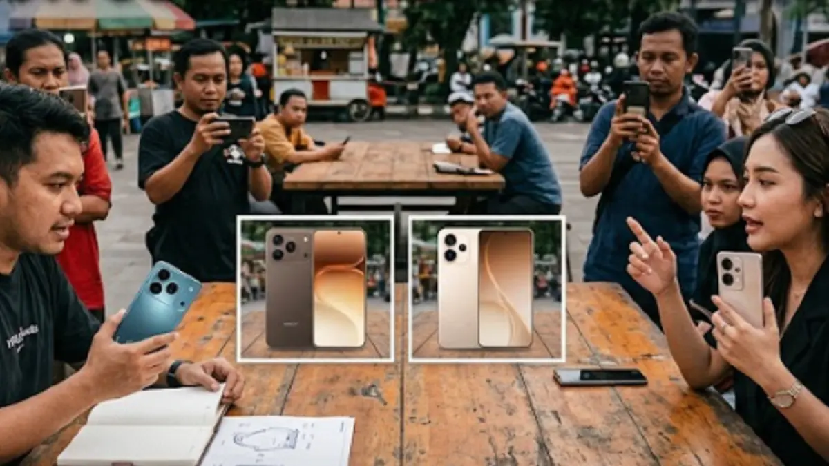 Honor 600 Pro vs Oppo Reno15 Pro dalam hal duet hasil kamera. (Ilustrasi)