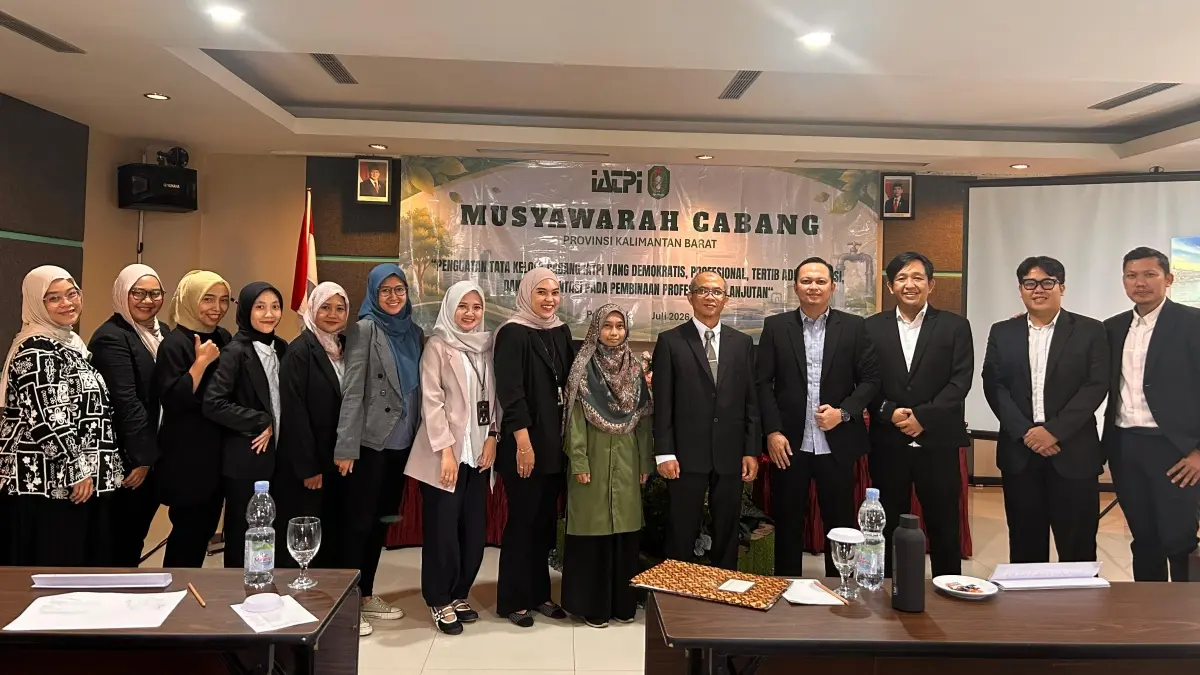 Musyawarag Cabang 2026 Ikatan Ahli Teknik Penyehatan dan Teknik Lingkungan Indonesia (IATPI) di Hotel Orchard Perdana, Pontianak, Rabu (1/7). (ISTIMEWA)