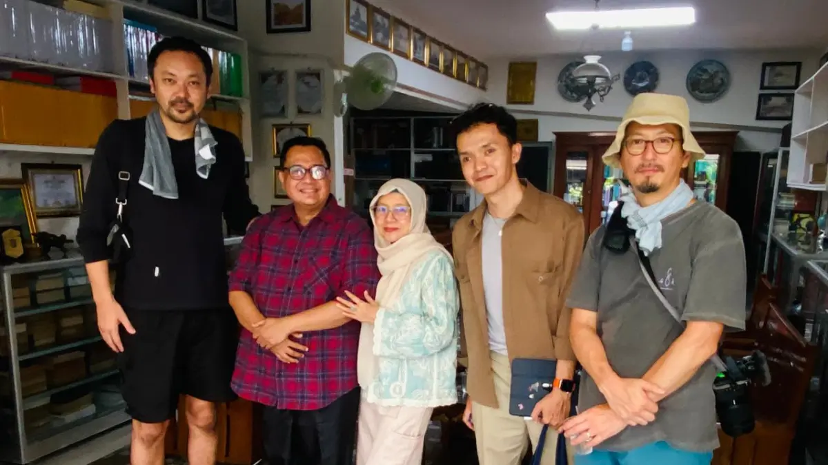 Syafaruddin Daeng Usman dan Istri saat dikunjungi kru film dokumenter Perang Dunia ke Dua dari Tokyo Jepang penghujung Juni lalu