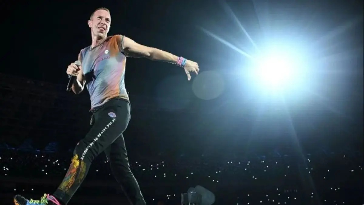 Vokalis grup band Coldplay, Chris Martin. (Antara)