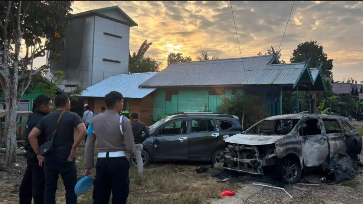 Lokasi penggerebekan narkoba di Desa Tumbang Kalemei, Kecamatan Katingan Tengah, Kabupaten Katingan, Kalimantan Tengah, yang berujung tragis dan menewaskan satu anggota Satresnarkoba Polres Katingan serta menyebabkan dua personel lainnya masih dalam pencarian, Kamis (2/7/2026). Area sungai dan pemukiman sekitar lokasi disebut menjadi titik terakhir peristiwa penyerangan sebelum aparat menyelamatkan diri ke aliran sungai.