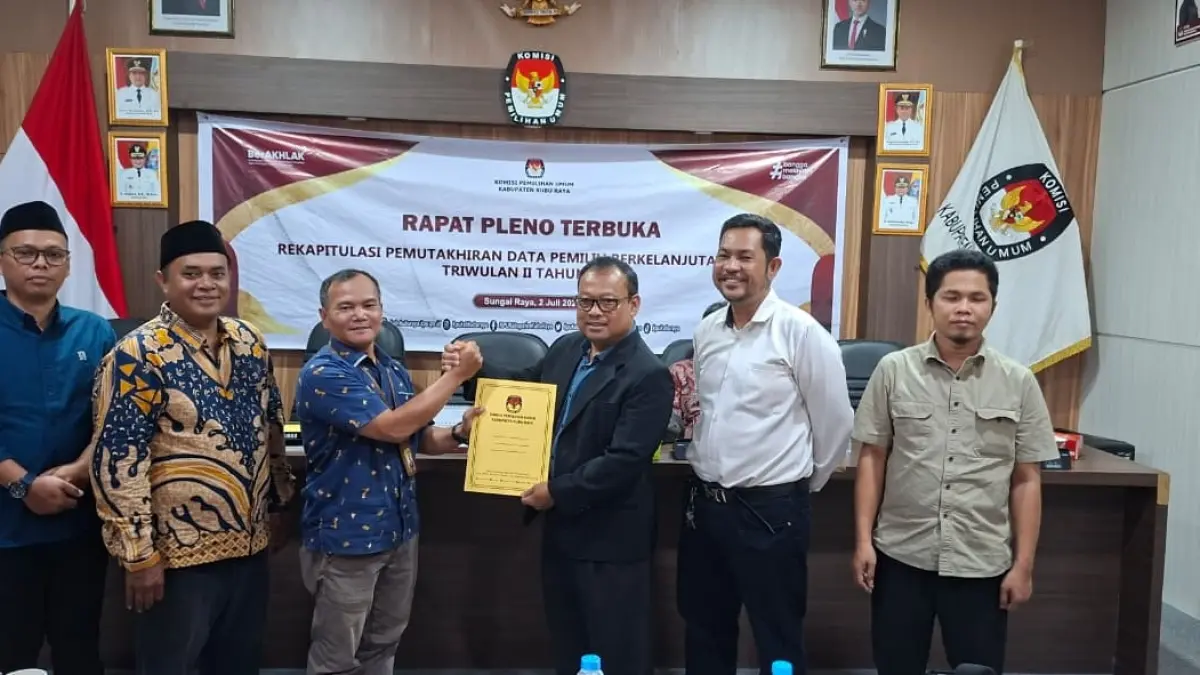 KPU Kubu Raya menetapkan Daftar Pemilih Berkelanjutan (DPB) Triwulan II Tahun 2026 sebanyak 473.229 pemilih. Pemutakhiran data dilakukan secara berkala untuk menjaga akurasi daftar pemilih.
