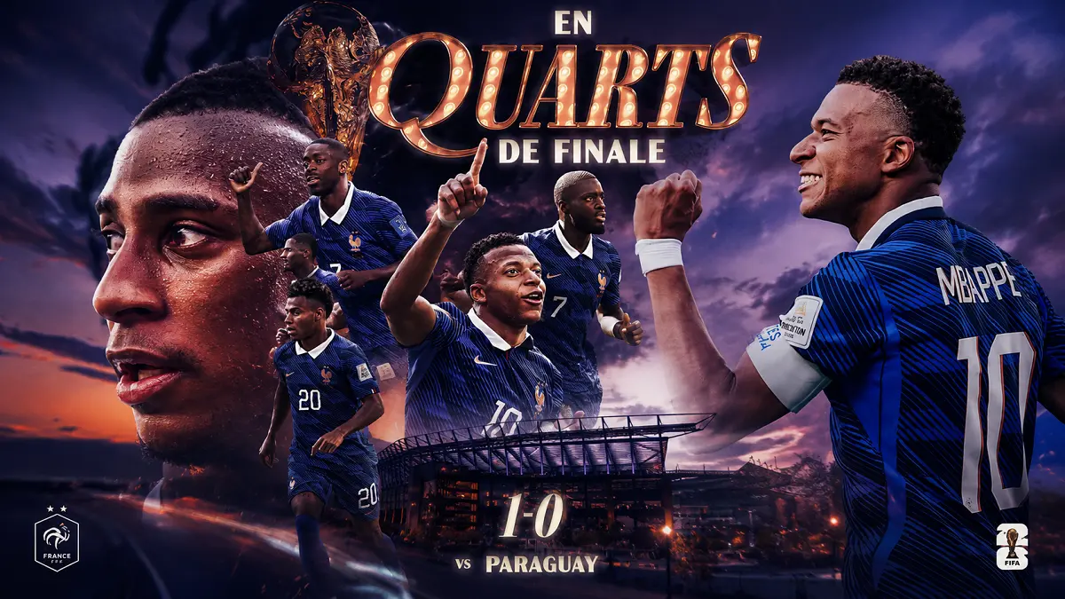 Kylian Mbappe menjadi penentu kemenangan Prancis atas Paraguay melalui gol penalti yang membawa Les Bleus melaju ke perempat final Piala Dunia 2026. (IG@equipedefrance)