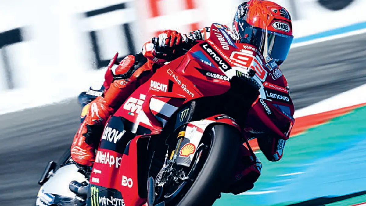 Marc Marquez  tetap menjadi bagian dari proyek Ducati musim 2027. (VINCENT JANNINK/AFP PHOTO/DOK JAWAPOS)