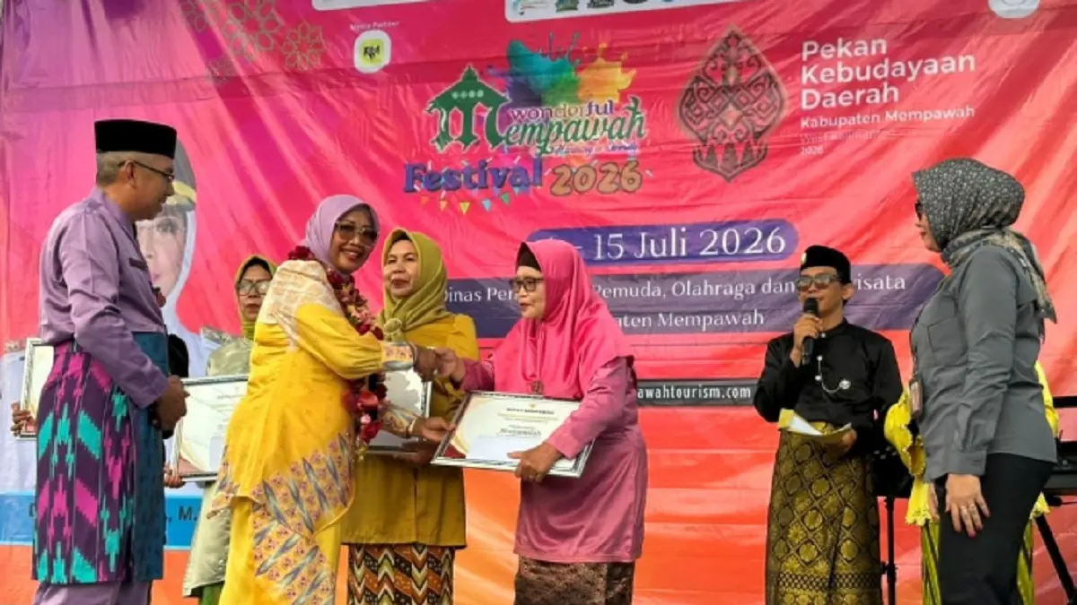 Bupati Mempawah, Erlina saat meresmikan WMF ke-5 dan PKD 2026