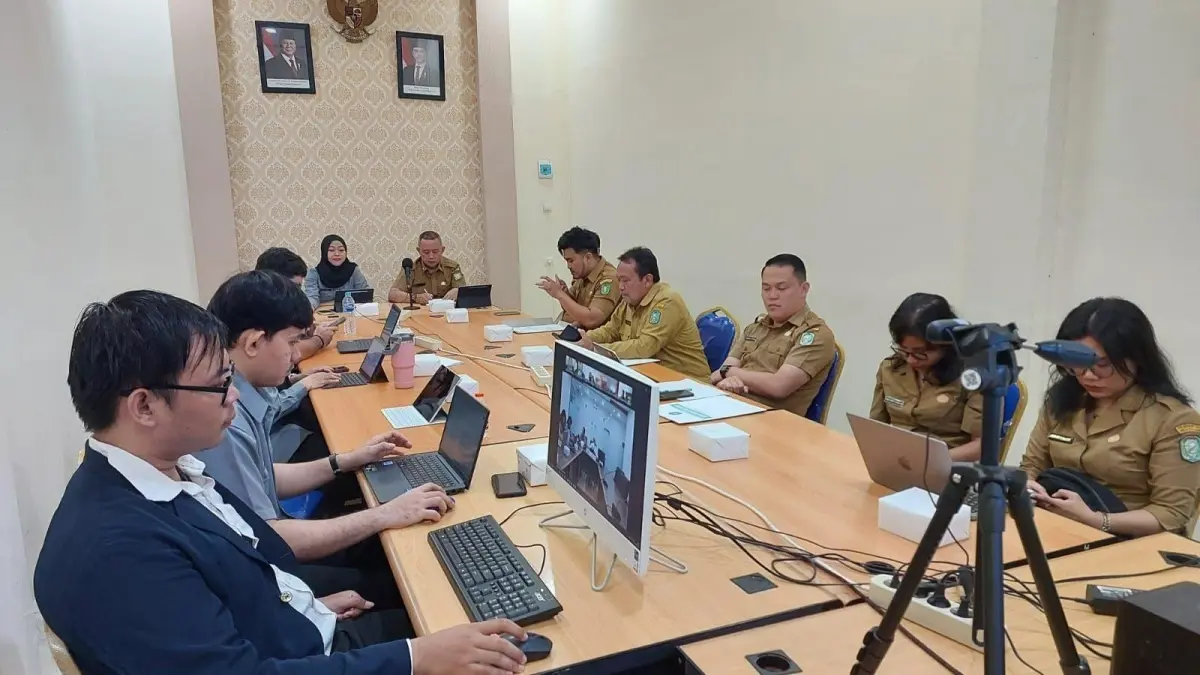 Kanwil Kemenkum Kalbar menggelar rapat harmonisasi Rapergub Kalbar tentang Keringanan Pajak Kendaraan Bermotor pada Selasa (7/7). (DOK KANWIL KEMENKUM KALBAR)