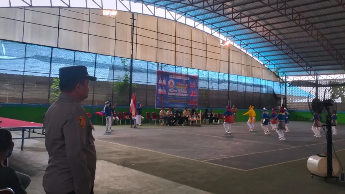 Petugas mengamankan salah satu pertandingan dalam event Forprov II Kalbar. (HUMAS POLRES)