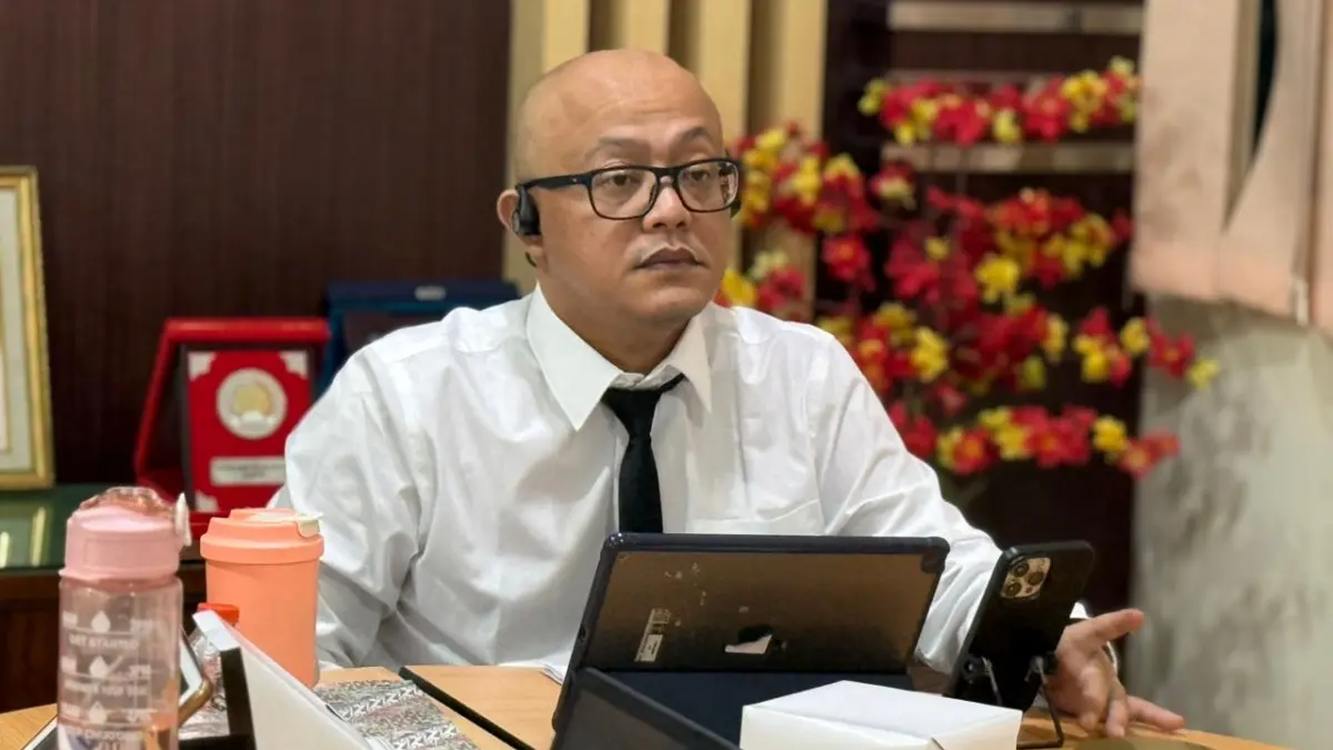 Kanwil kemenkum Kalbar menggelar rapat harmonisasi Raperbup Sintang tentang Sistem Ketertelusuran Rantai Pasok Kelapa Sawit pada Rabu (8/7). (DOK KANWIL KEMENKUM KALBAR)