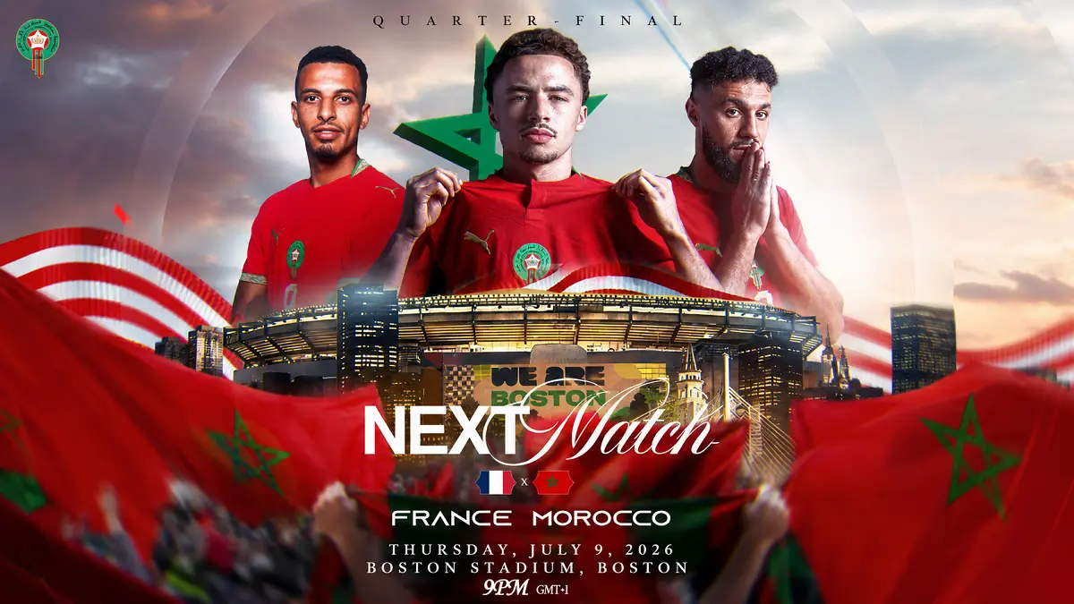 Maroko akan menghadapi tantangan berat melawan Prancis pada laga perempat final di Gillette Stadium, Foxborough, Jumat (10/7) dini hari WIB. (IG@equipedumaroc)