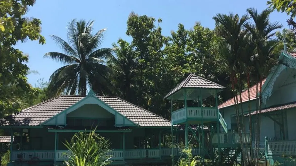 Istana Amantubilah Mempawah yang hingga kini masih berdiri kokoh setelah sempat terbakar zaman penjajahan Belanda (DOK ANTARA)   