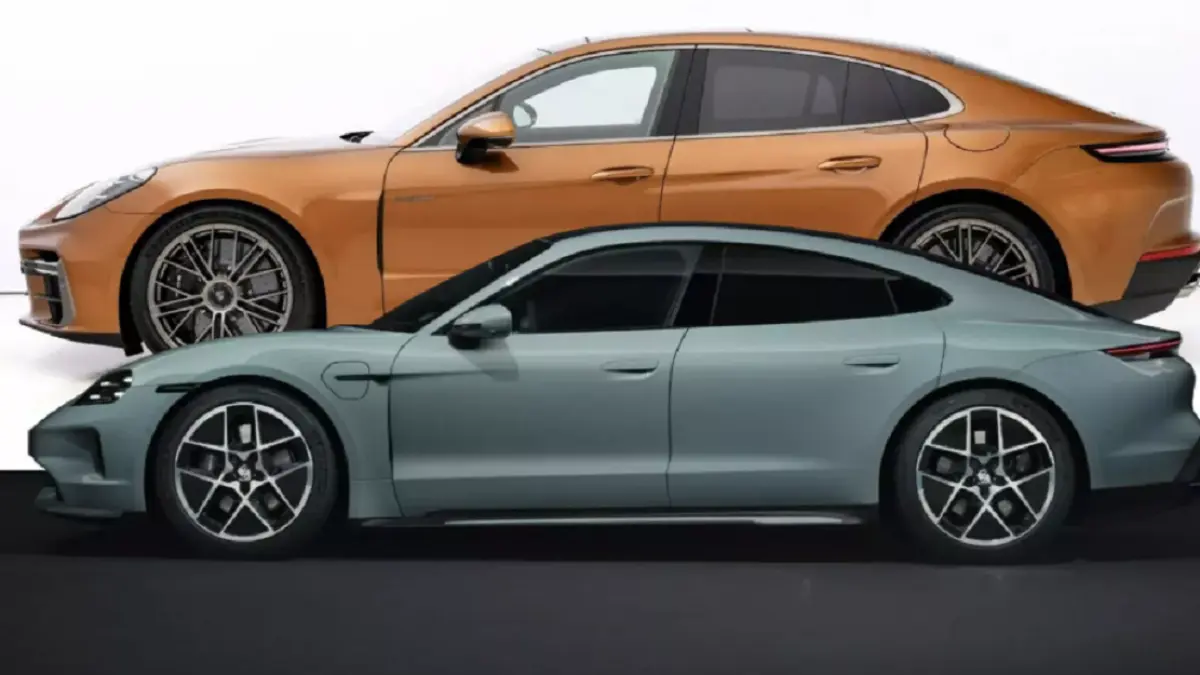 Porsche Panamera dan Taycan (CARSCOOPS)